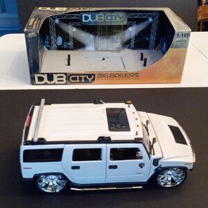 AS IS Jada Toys DUB City Big Ballers Hummer H2 63362W 1:18 Scale VTG SUV Diecast